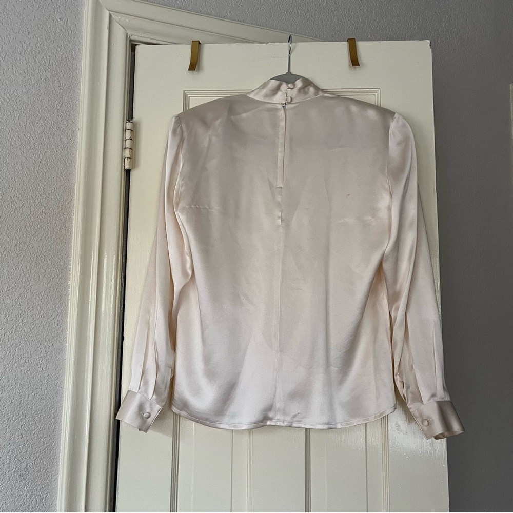 Vintage Silk Ivory Blouse - Picture 7 of 12